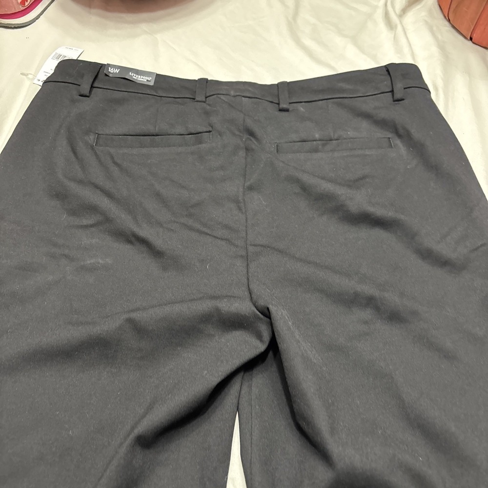 Liverpool Los Angeles Kelsey Trouser Pants Sz 16W Black Stretch Career - Picture 4 of 15